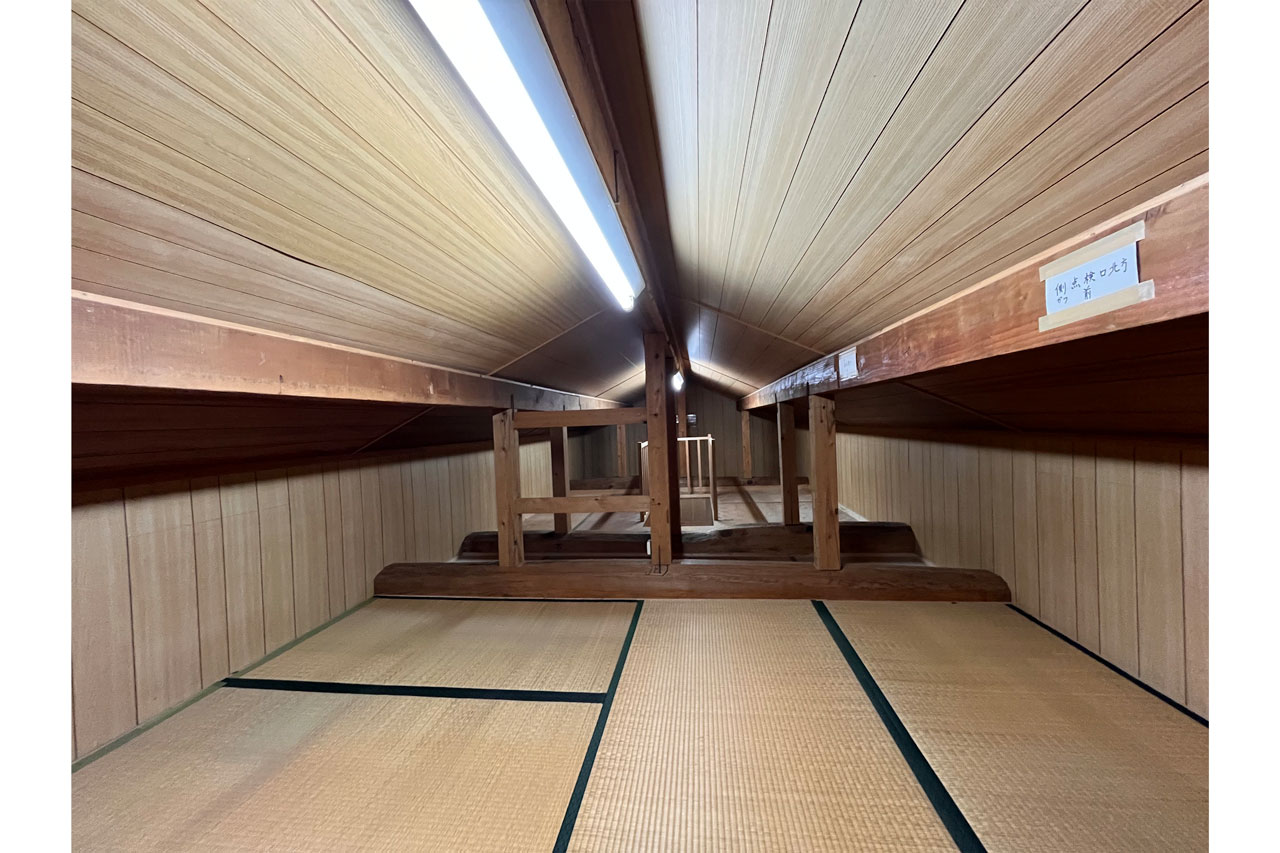 宇陀市大宇陀藤井：屋根裏部屋写真