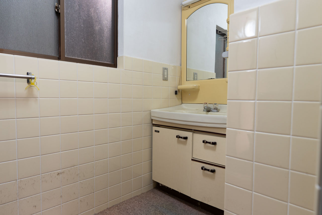 奈良県宇陀市大宇陀中新：洗面写真