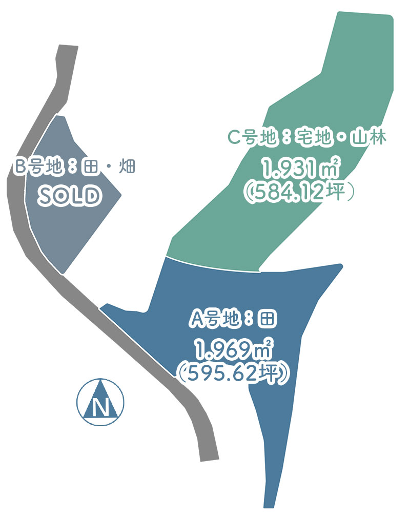宇陀市大宇陀内原　：区画図