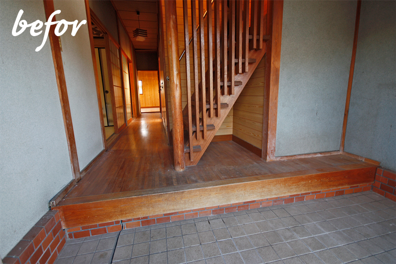 桜井市大字芝：ビフォー玄関