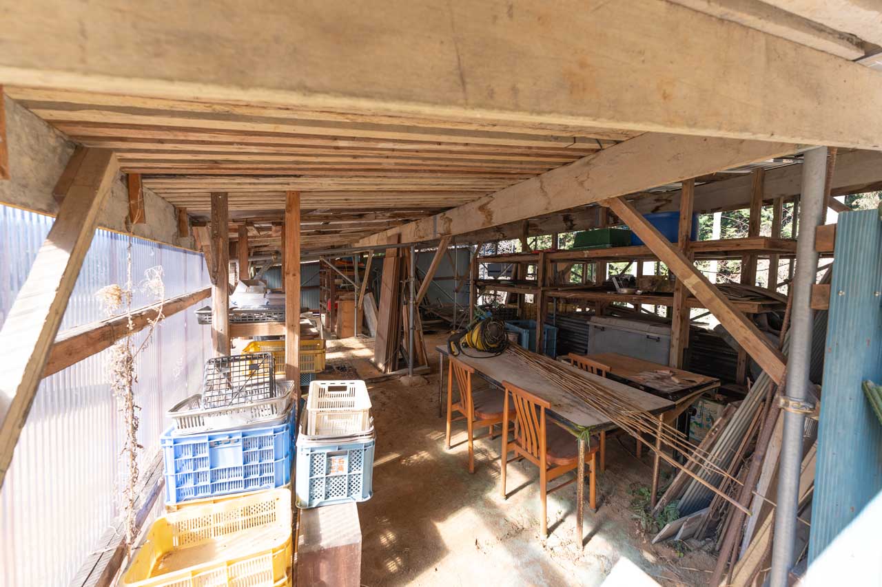 宇陀市大宇陀藤井：作業場写真