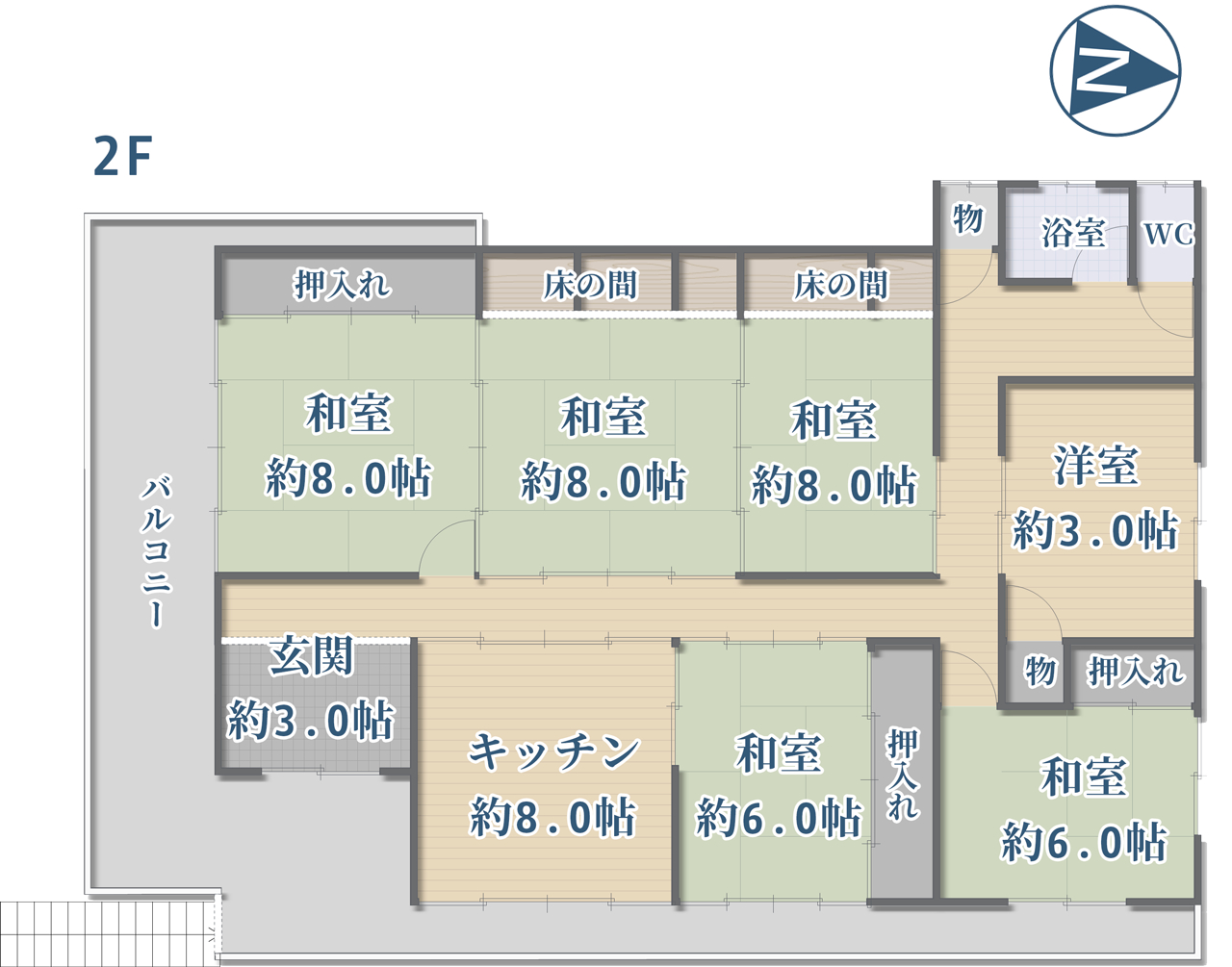 宇陀市大宇陀大東：2F間取図