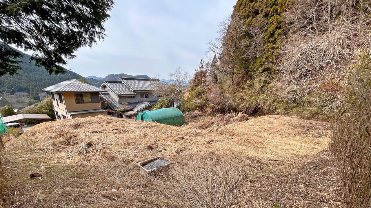 奈良県宇陀市榛原山辺三：農地（田んぼ跡）
