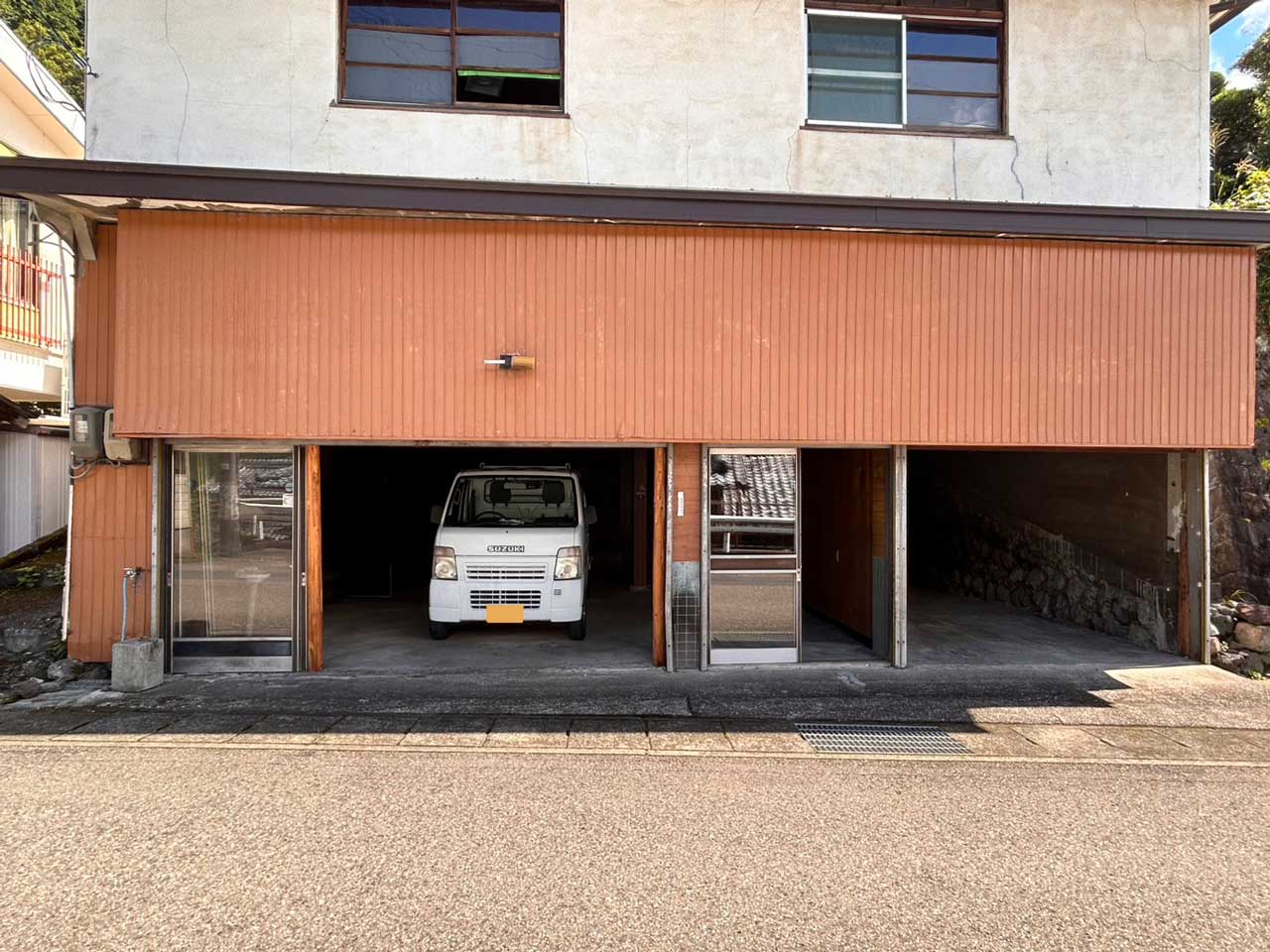 奈良県十津川村大字上野地：車庫