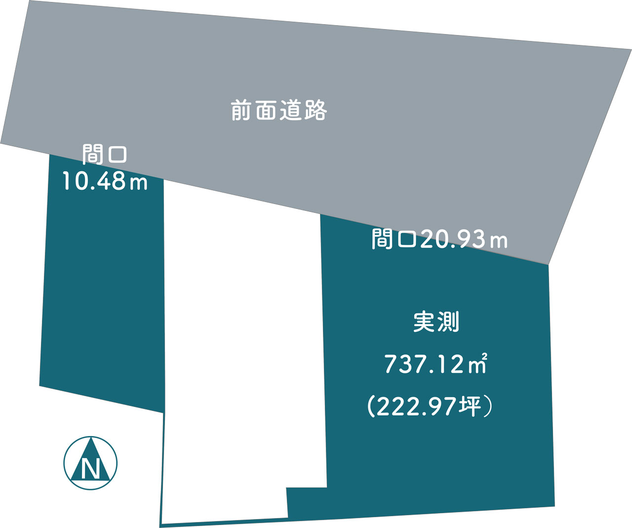 大和郡山市田中町：区画図