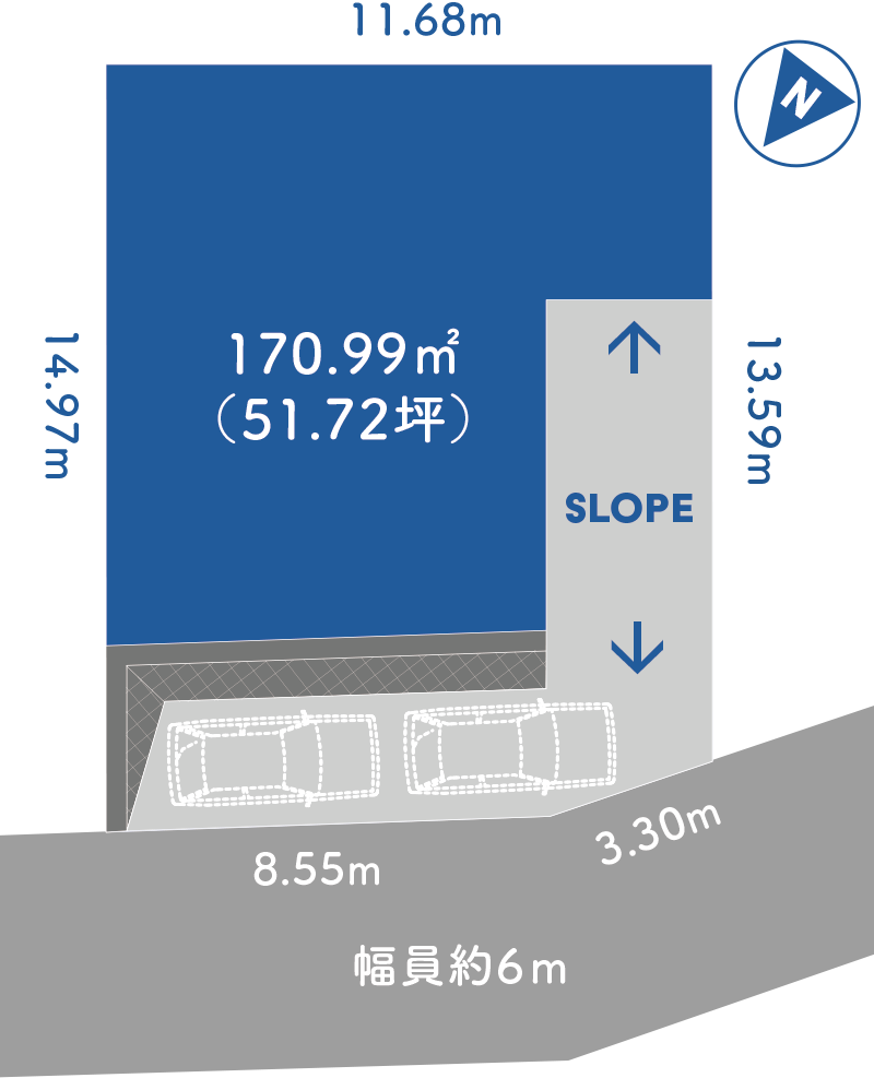 宇陀市榛原元萩原：区画図